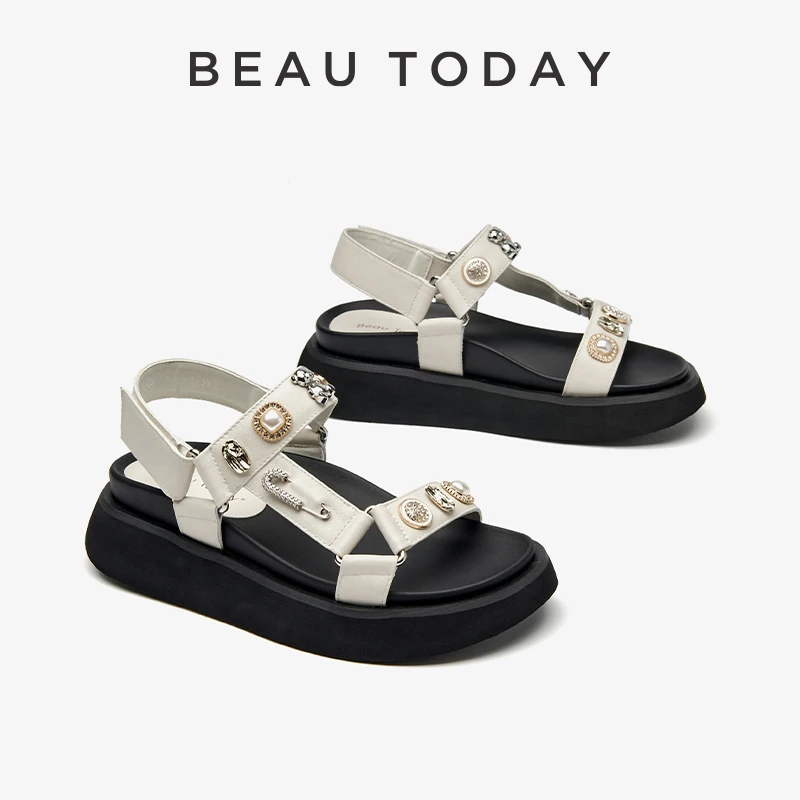 BEAUTODAY Appliques Sandals Women Genuine Cow Leather Front & Rear Strap Hook & Loop Novelty Summer Ladies Shoes Handmade 34583
BEAUTODAY Appliques Sandals Women Genuine Cow Leather Front & Rear Strap Hook & Loop Novelty Summer Ladies Shoes Handmade 34583