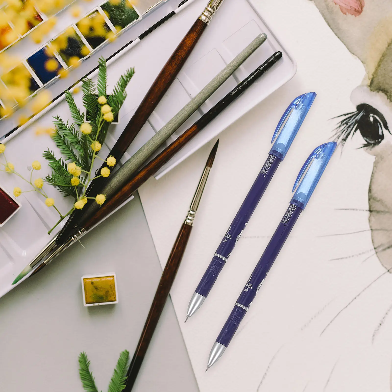 12 Pcs Smooth Color Blue Erasable Pens Cute Highlighters for Journaling Supplies
12 Pcs Smooth Color Blue Erasable Pens Cute Highlighters for Journaling Supplies