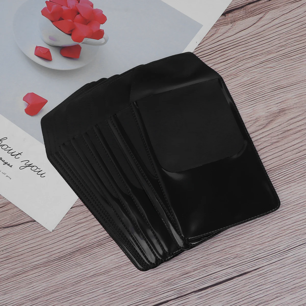 10Pcs Pen Protector Pencil Pouch PVC Waterproof Leakproof Pocket Protector Black Scratch Resistant Practical Use 
10Pcs Pen Protector Pencil Pouch PVC Waterproof Leakproof Pocket Protector Black Scratch Resistant Practical Use