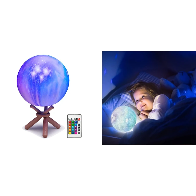Moon Lamp, Moon Light Galaxy Lamp Gifts For Christmas Birthday Gifts 16 Colors With Stand, Space Decor Cool Stuff
Moon Lamp, Moon Light Galaxy Lamp Gifts For Christmas Birthday Gifts 16 Colors With Stand, Space Decor Cool Stuff
