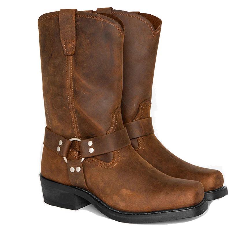 Men Boots Cowboy Knight Boots Yellow Calf Mid Belt Buckle Square Head Motor Western Botins Work Leather Shoes PU Мужские ботинки
Men Boots Cowboy Knight Boots Yellow Calf Mid Belt Buckle Square Head Motor Western Botins Work Leather Shoes PU Мужские ботинки