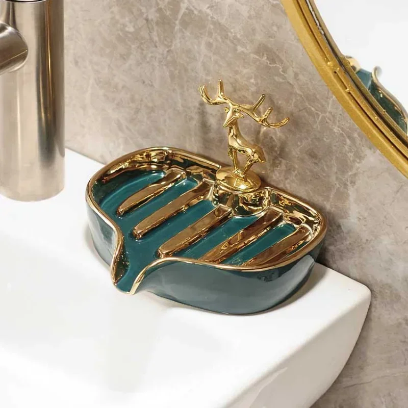 Ceramic Soap Box Soap Dish for Bathroom Supplies Drain Water Dishes Holder Products Household Merchandises Home Garden
Ceramic Soap Box Soap Dish for Bathroom Supplies Drain Water Dishes Holder Products Household Merchandises Home Garden