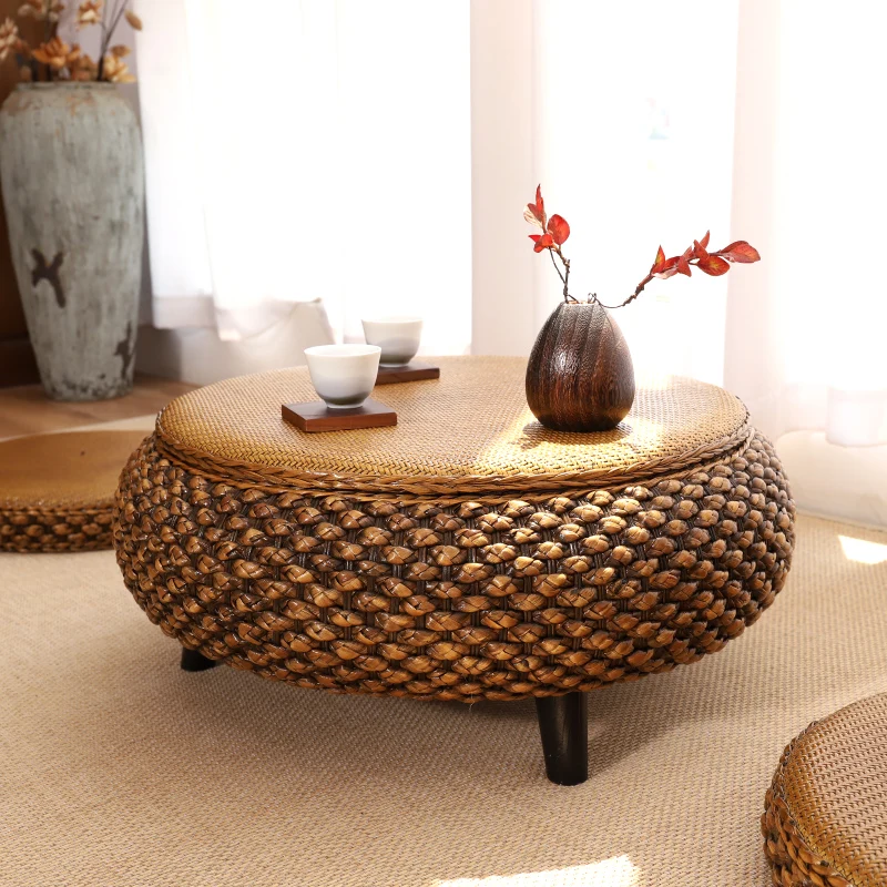 Hand Woven Rattan Side Table, Windowsill Tables, Zen Tea Table, Creative Storage Coffee Tables, Living Room Furniture,Customized
Hand Woven Rattan Side Table, Windowsill Tables, Zen Tea Table, Creative Storage Coffee Tables, Living Room Furniture,Customized