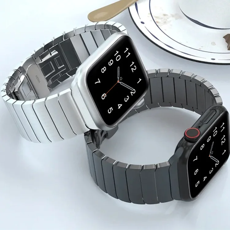 Suitable for Apple Watch stainless steel strap with bamboo joint and one bead metal titanium color Applewatch strap
Suitable for Apple Watch stainless steel strap with bamboo joint and one bead metal titanium color Applewatch strap