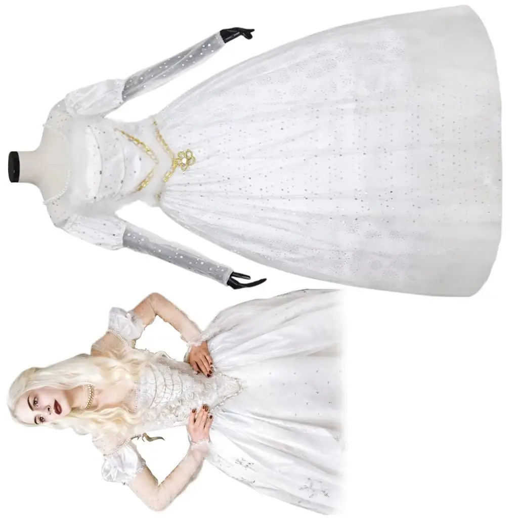 Movie Cosplay Queen Costume Women Elegant Fantasia White Dress Halloween Carnival Christmas Party Mirana Disguise Ball Gown
Movie Cosplay Queen Costume Women Elegant Fantasia White Dress Halloween Carnival Christmas Party Mirana Disguise Ball Gown