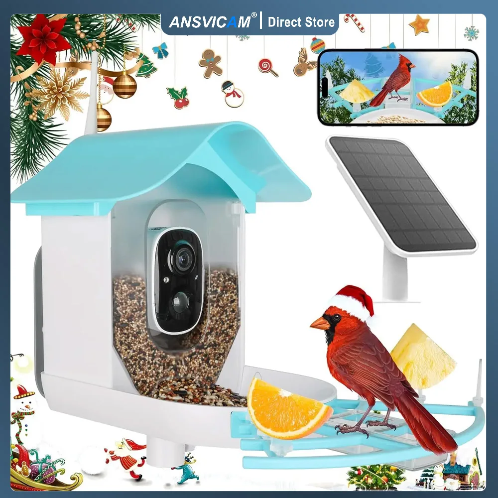 Bird Feeder with Camera AI Identify Birds Species Solar Powered Auto Record Videos in Backyard Instant Notifications Bird Lovers
Bird Feeder with Camera AI Identify Birds Species Solar Powered Auto Record Videos in Backyard Instant Notifications Bird Lovers