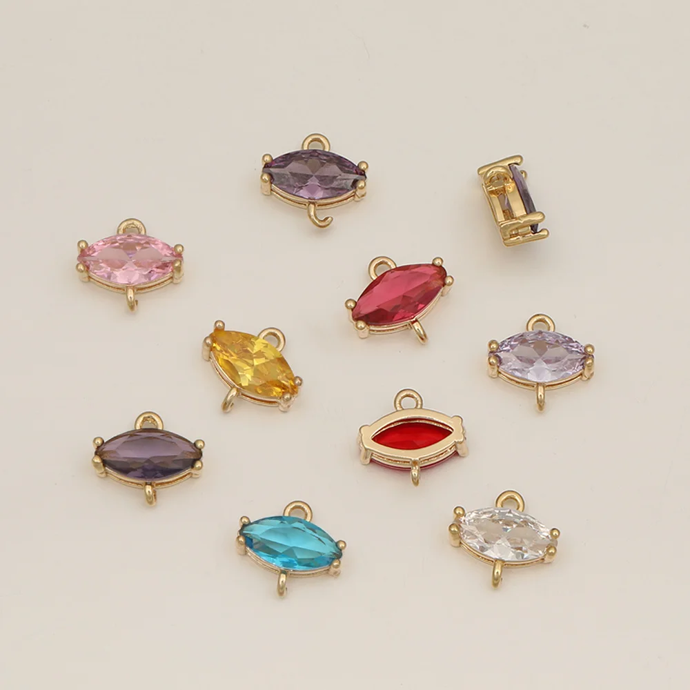 Cordial Design 50Pcs 9*11MM Jewelry Findings & Components/CZ Rhinestone Connectors/Hand Made/Eye Shape/Copper Charms #102608
Cordial Design 50Pcs 9*11MM Jewelry Findings & Components/CZ Rhinestone Connectors/Hand Made/Eye Shape/Copper Charms #102608