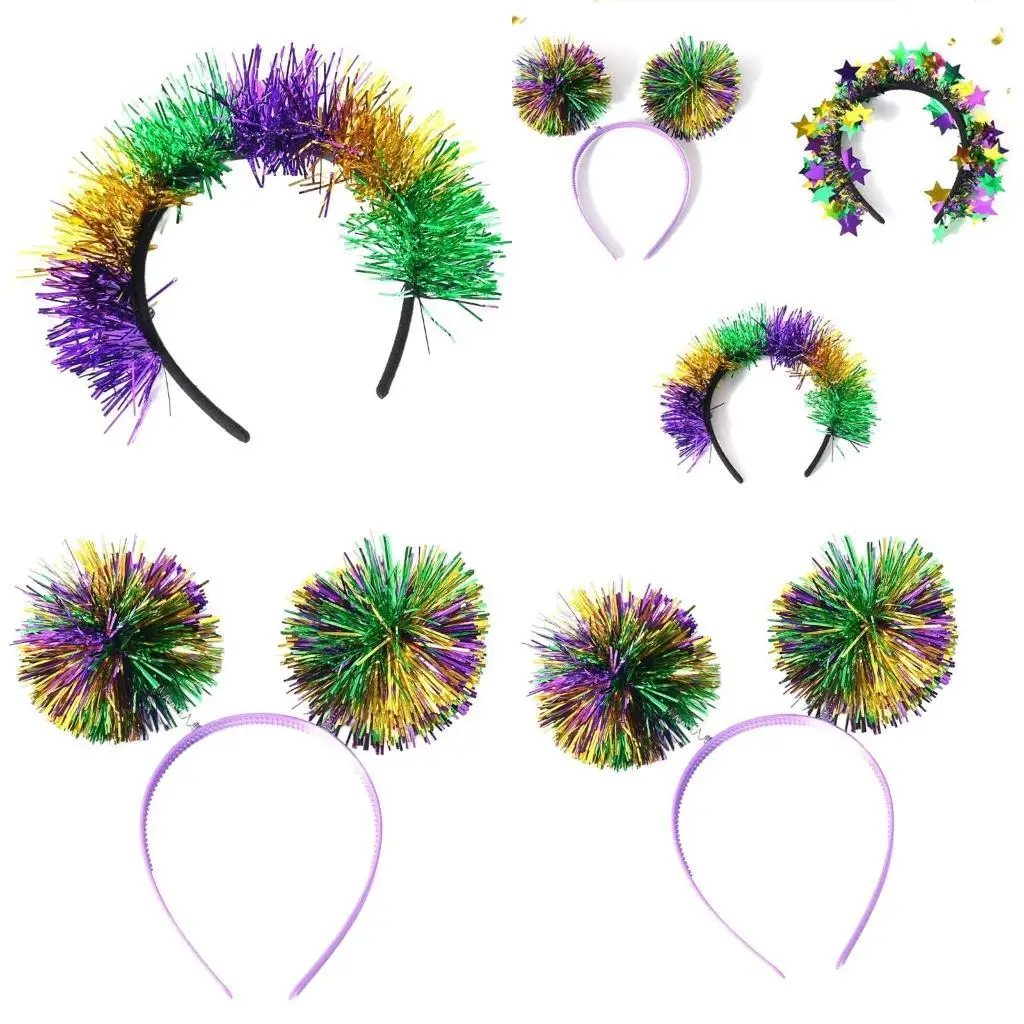 39BD Mardi Gras Flapper Headband Tinsel Mardi Gras Parades Masquerade Headpiece
39BD Mardi Gras Flapper Headband Tinsel Mardi Gras Parades Masquerade Headpiece