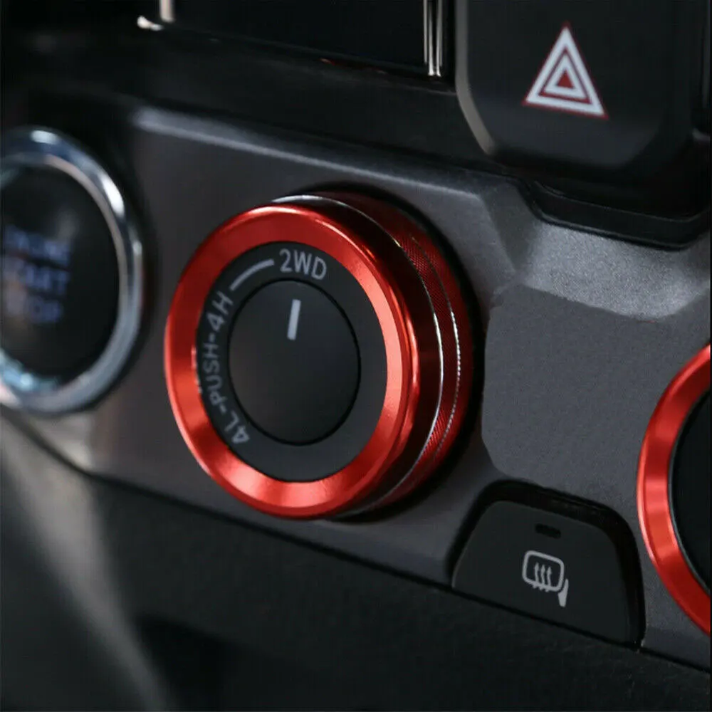 4pcs 1 Set Car Black Console AC Air Condition Switch Button Knob Rings Trims Covers Fit for Toyota Tacoma 2016-2022 Car Products
4pcs 1 Set Car Black Console AC Air Condition Switch Button Knob Rings Trims Covers Fit for Toyota Tacoma 2016-2022 Car Products