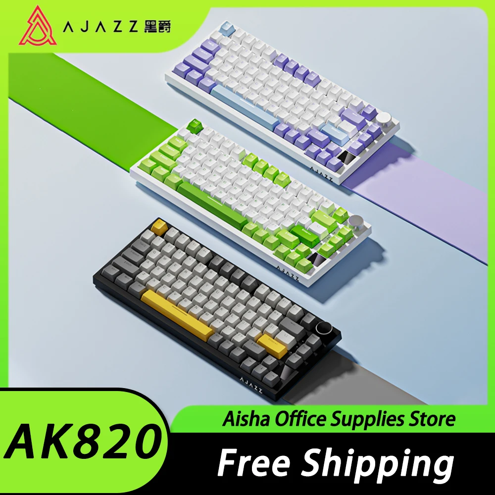 Клавиатура AJAZZ AK820 Механическая с TFT-экраном и ручкой, беспроводной игровой аксессуар для работы с Mac
Клавиатура AJAZZ AK820 Механическая с TFT-экраном и ручкой, беспроводной игровой аксессуар для работы с Mac