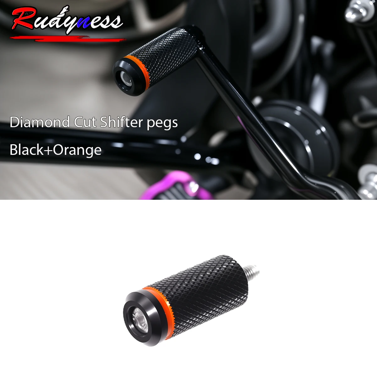 Diamond Cut Orange Shifter Peg For Harley Touring Road Street Glide Dyna Softail
Diamond Cut Orange Shifter Peg For Harley Touring Road Street Glide Dyna Softail