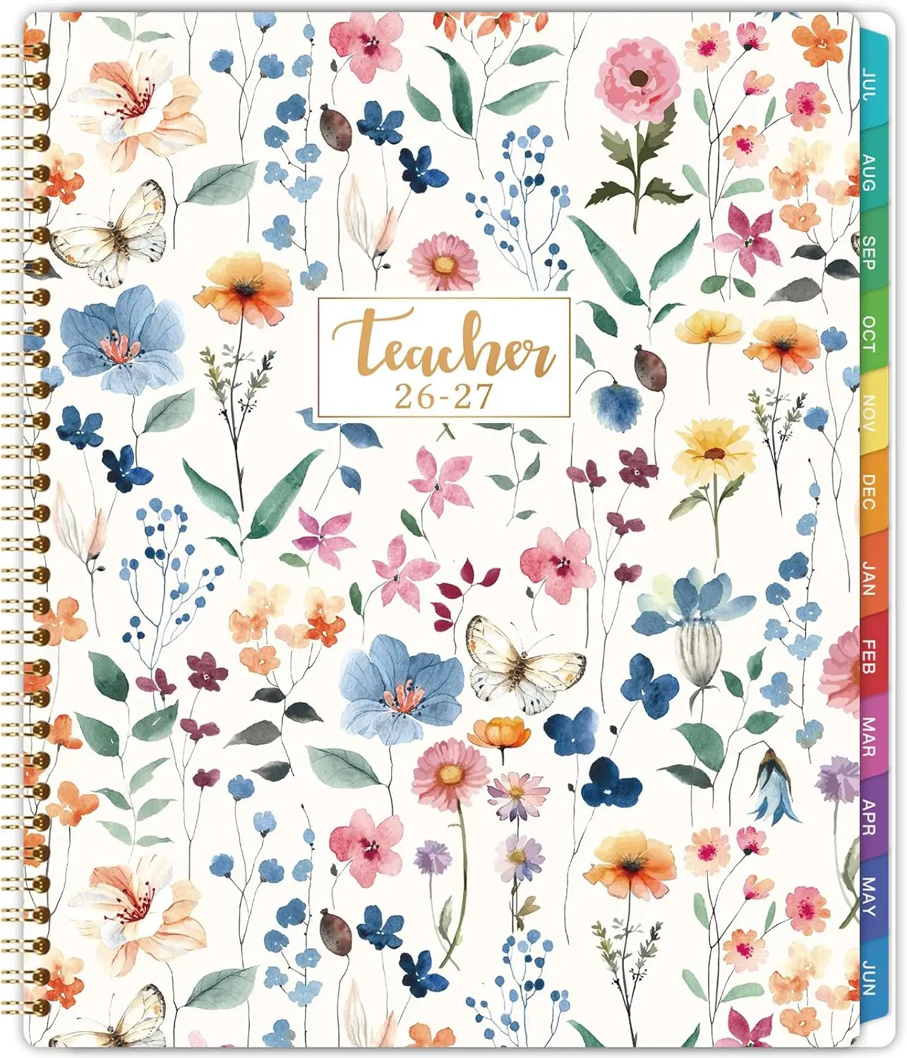 Teacher Planner 2026-2027, 8.5x11, July-June, Floral, Monthly Tabs, Lesson Planner for Academic Year
Teacher Planner 2026-2027, 8.5x11, July-June, Floral, Monthly Tabs, Lesson Planner for Academic Year