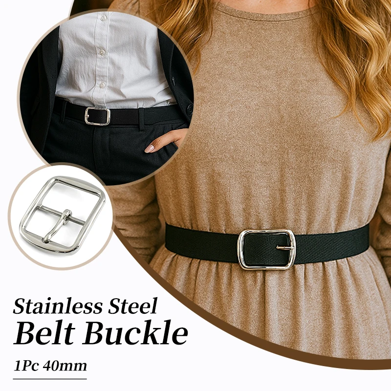 40mm Stainless Steel Belt Buckle for Men Women Leather Belts Metal Pin Buckles Jeans Waistband Garment DIY Sewing Accessories
40mm Stainless Steel Belt Buckle for Men Women Leather Belts Metal Pin Buckles Jeans Waistband Garment DIY Sewing Accessories