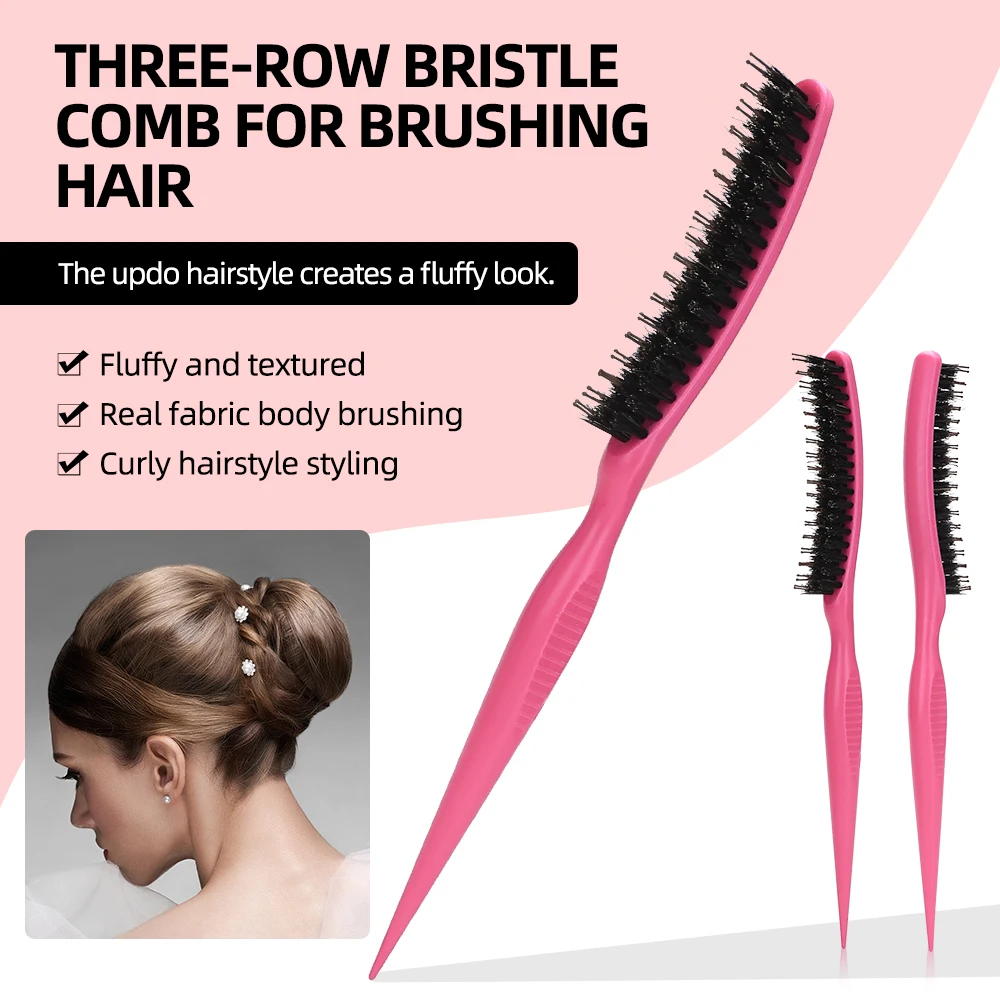 Professional Natural Boar Bristle Hair Brush for Volumizing & Smoothing, Anti-Static ABS Handle Styling Tool for Thick Hair
Professional Natural Boar Bristle Hair Brush for Volumizing & Smoothing, Anti-Static ABS Handle Styling Tool for Thick Hair