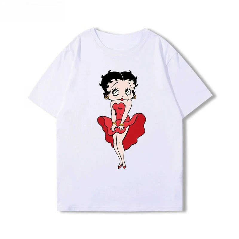 2025 New Summer Cartoon Star Betty Boop Betty Doll Peripheral Short Sleeve Men's and Women's Summer Cute Casual T-Shirt Clothing
2025 New Summer Cartoon Star Betty Boop Betty Doll Peripheral Short Sleeve Men's and Women's Summer Cute Casual T-Shirt Clothing