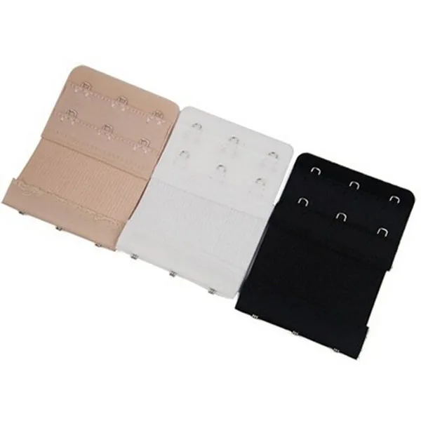 3pcs Elastic Bra Lingerie Extenders 3-Hooks 2 Rows Extension Straps in Different Colors ( & Nude)
3pcs Elastic Bra Lingerie Extenders 3-Hooks 2 Rows Extension Straps in Different Colors ( & Nude)