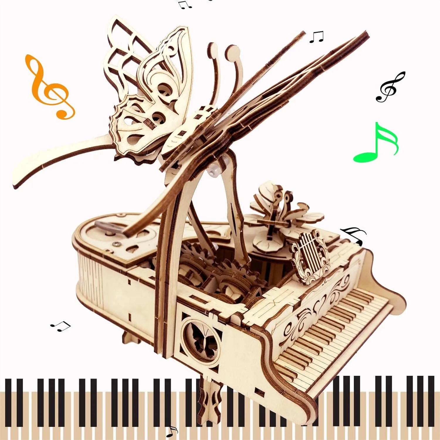 3D Puzzle for Adults - Cool Piano Music Box DIY Craft Kit Wood Mechanical Building Model Ages 14+
3D Puzzle for Adults - Cool Piano Music Box DIY Craft Kit Wood Mechanical Building Model Ages 14+