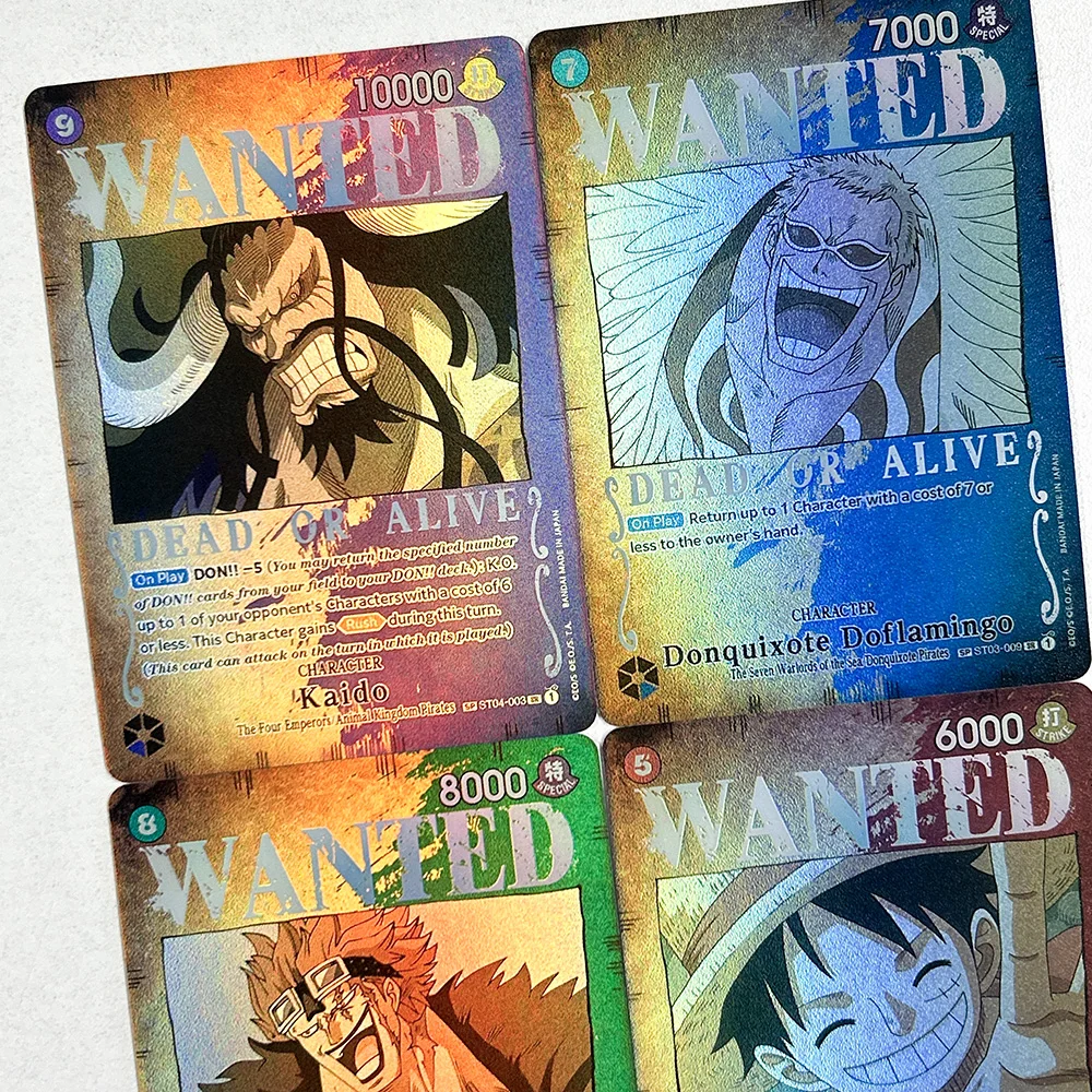 DIY Retro Wanted Poster Style Proxy Game Card Luffy Buggy Shanks Ace Anime OPCG Card Collection Trading Game Card Toy
DIY Retro Wanted Poster Style Proxy Game Card Luffy Buggy Shanks Ace Anime OPCG Card Collection Trading Game Card Toy