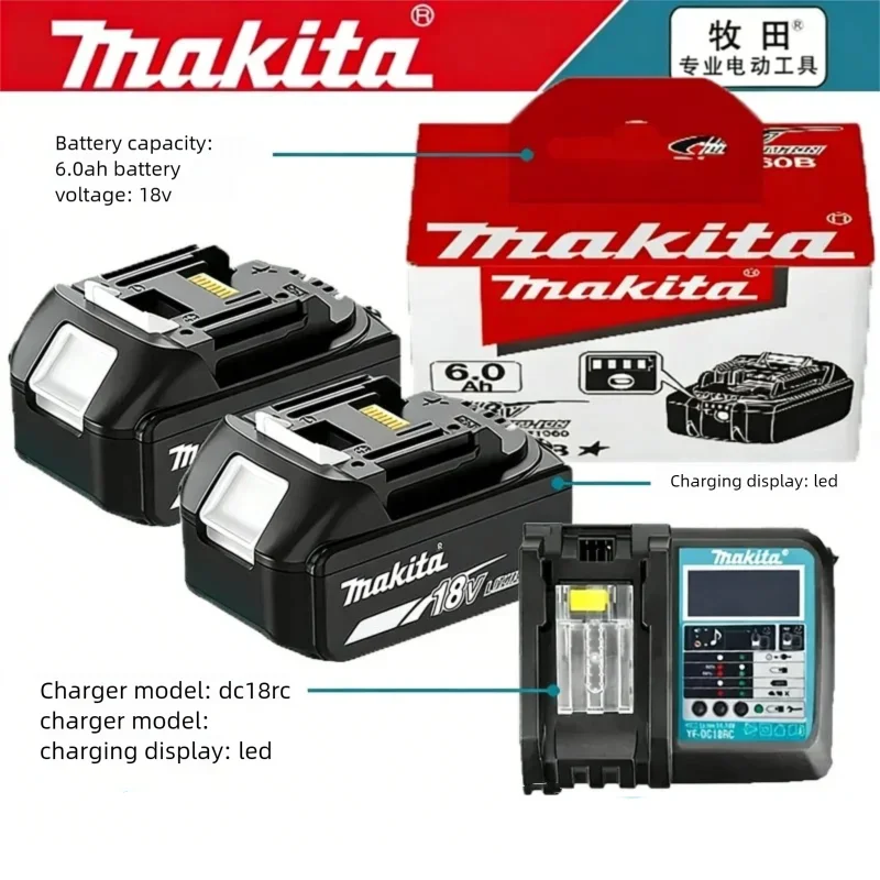 Оригинальный литиевый аккумулятор Makita 6 Ач для Makita 18 В (BL1830B, BL1850B, BL1850, BL1840, BL1860, BL1815) – замена
Оригинальный литиевый аккумулятор Makita 6 Ач для Makita 18 В (BL1830B, BL1850B, BL1850, BL1840, BL1860, BL1815) – замена