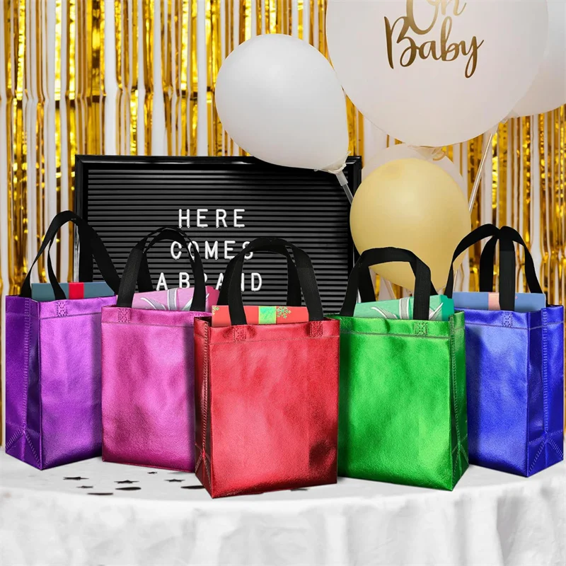 25pcs Wholesale Laser Color Non-woven Gift Bags Tote Packaging Storage Shopping Portable Fabric Reusable Pouch Party
25pcs Wholesale Laser Color Non-woven Gift Bags Tote Packaging Storage Shopping Portable Fabric Reusable Pouch Party