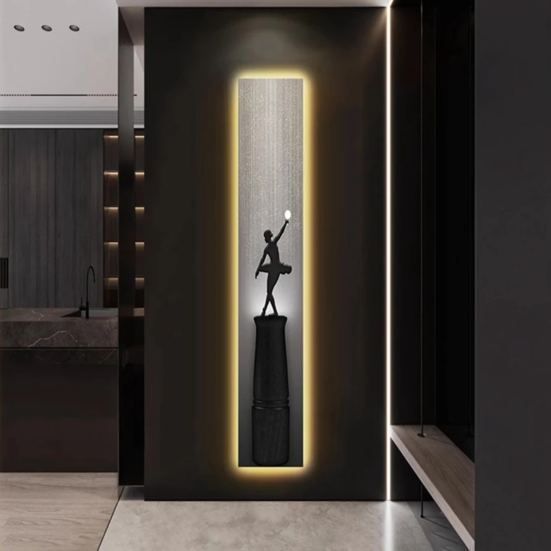 Modern Abstract Character Luminous Indoor Painting Led Wall Lamp For Living Room Bedroom Hallway Entrance Hanging Decoration
Modern Abstract Character Luminous Indoor Painting Led Wall Lamp For Living Room Bedroom Hallway Entrance Hanging Decoration
