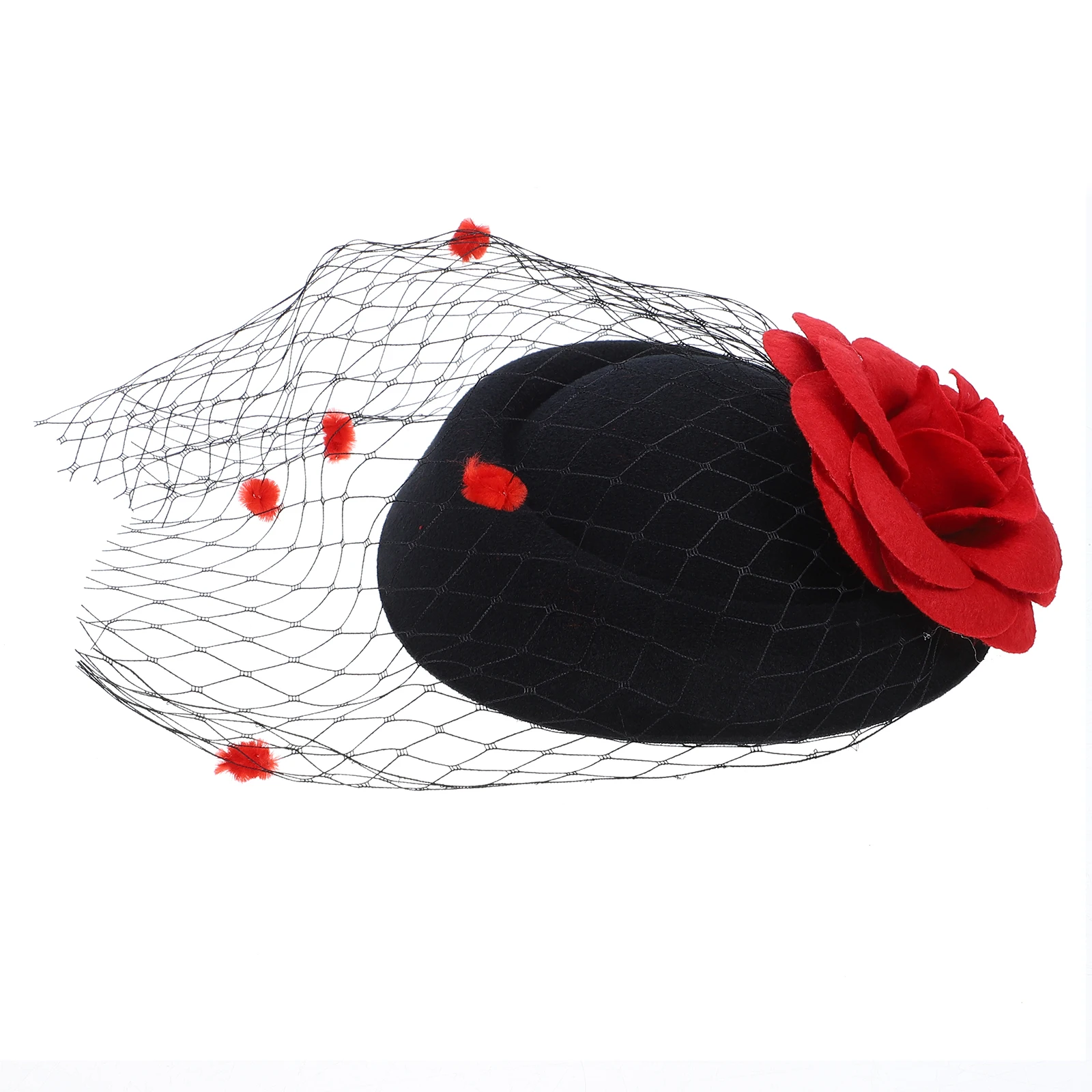 Women Ladies One Size Fashionable Punk Mini Hat Artificial Rose Flower Net Decor Shining Hair Clip Party Fancy Dress
Women Ladies One Size Fashionable Punk Mini Hat Artificial Rose Flower Net Decor Shining Hair Clip Party Fancy Dress