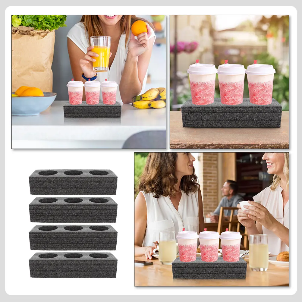 4pcs Cup Tray Black Pearl Cotton Safe Food Drink Carrier Takeout Coffee Mug Kitchen Bar Beverage Takeout Accessory Accessories
4pcs Cup Tray Black Pearl Cotton Safe Food Drink Carrier Takeout Coffee Mug Kitchen Bar Beverage Takeout Accessory Accessories