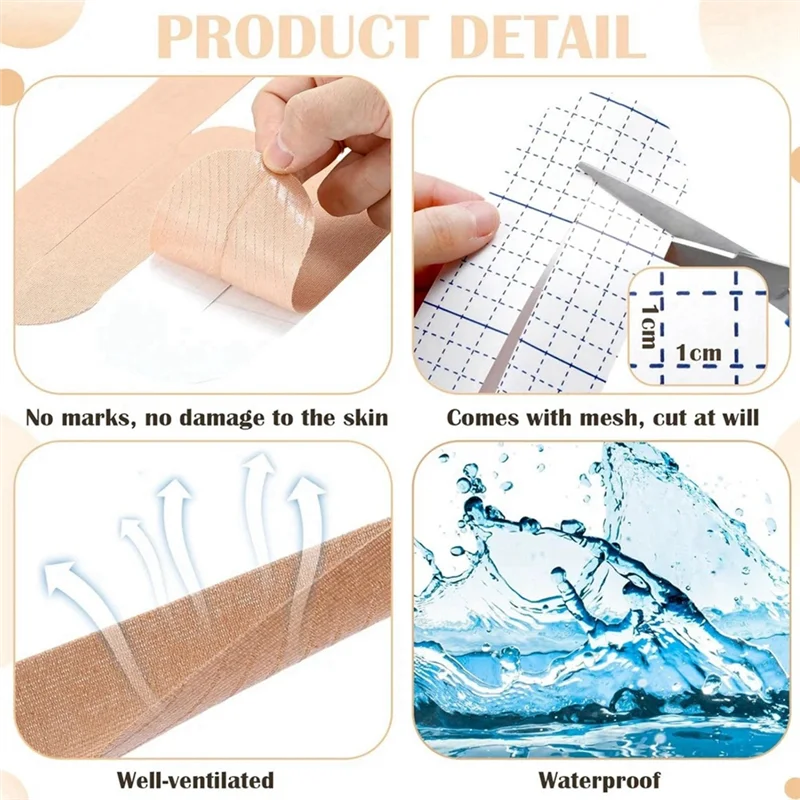 Pre-Cut Athletic Tape - Waterproof, Elastic, Breathable Athletic Tape For Support And Stability
Pre-Cut Athletic Tape - Waterproof, Elastic, Breathable Athletic Tape For Support And Stability