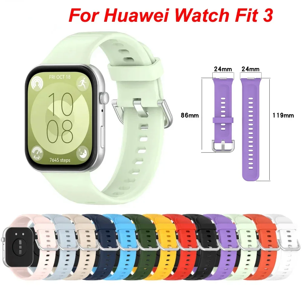 Silicone Strap for Huawei Watch Fit 3 Smart Bracelet Replacement Sports Wristband for Huawei Watch Fit 3 Official Correa
Silicone Strap for Huawei Watch Fit 3 Smart Bracelet Replacement Sports Wristband for Huawei Watch Fit 3 Official Correa