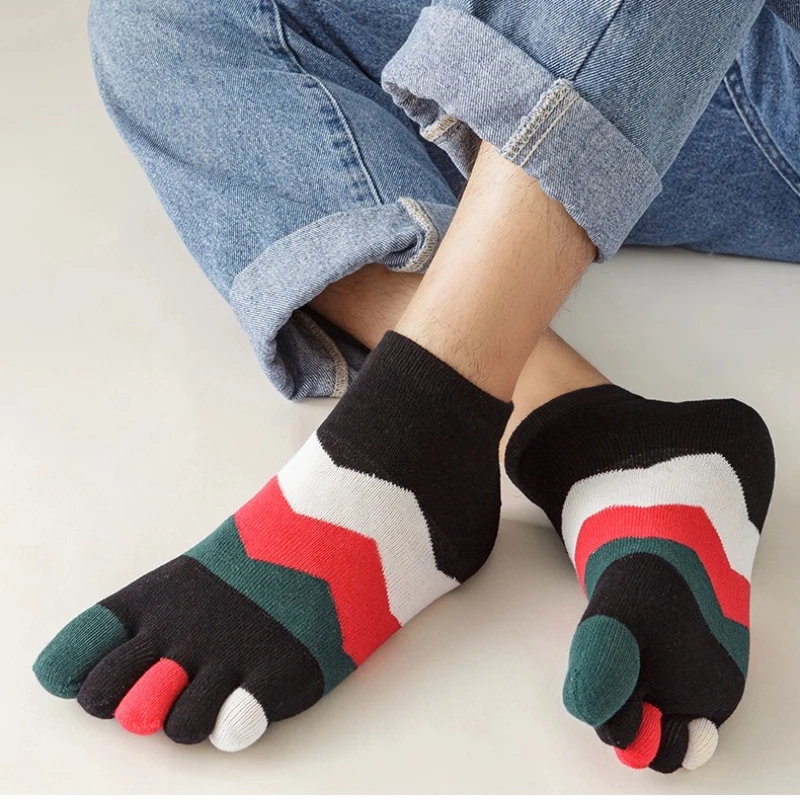 5 Pairs Men's Pure Cotton Short/low Tube Five-finger Socks Sweat-absorbing Short Tube Sports Split-toe Socks Breathable
5 Pairs Men's Pure Cotton Short/low Tube Five-finger Socks Sweat-absorbing Short Tube Sports Split-toe Socks Breathable