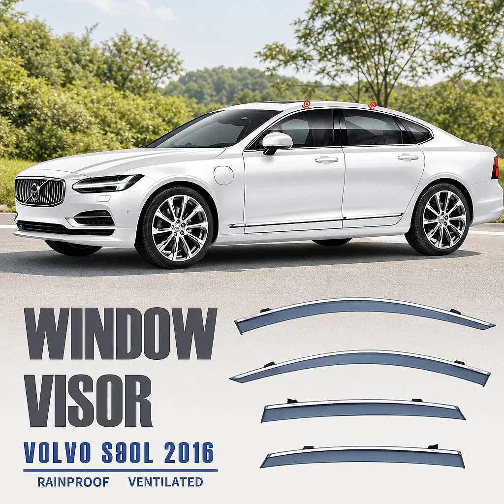4Pcs For VOLVO S90L 2017+ Car Window Visor Rain Sun Shade Side Shield Awning Auto Accessories Styling
4Pcs For VOLVO S90L 2017+ Car Window Visor Rain Sun Shade Side Shield Awning Auto Accessories Styling