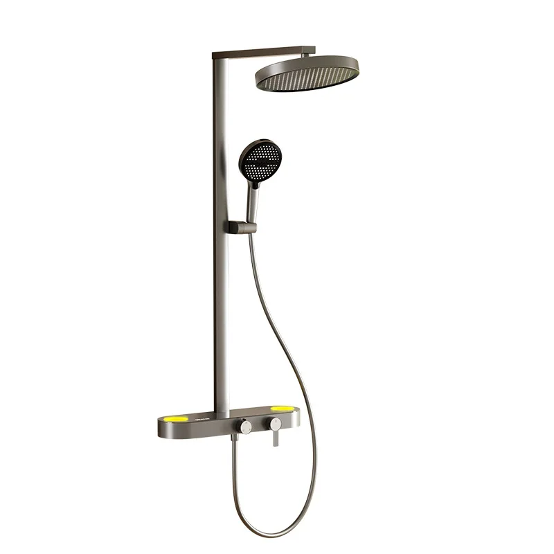 Shower shower set, household pressurized all-copper high-end smart bath nozzle, new bath, gold
Shower shower set, household pressurized all-copper high-end smart bath nozzle, new bath, gold