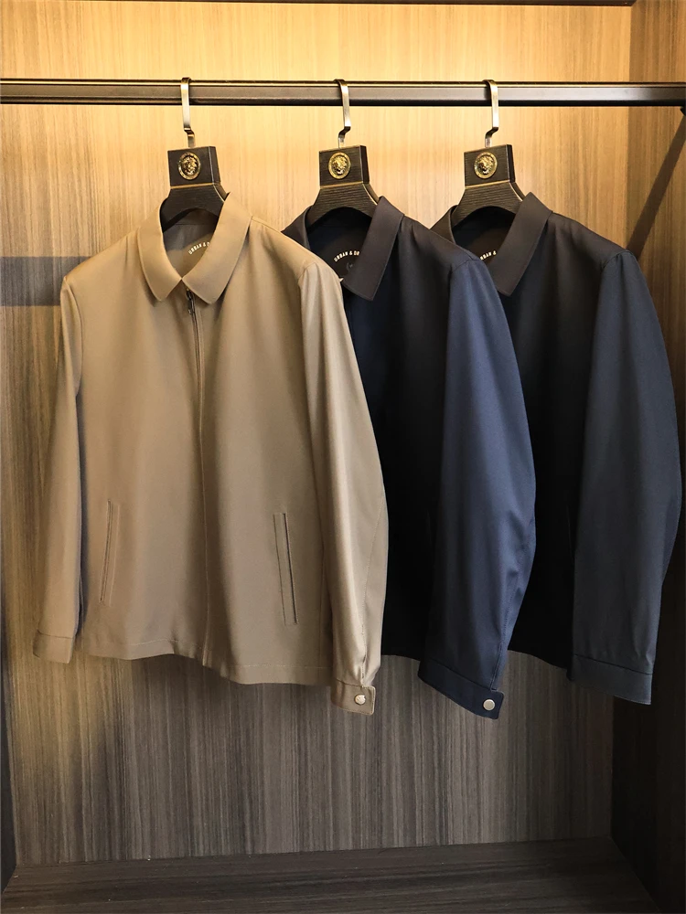 Ele Slim Fit мужские куртки с воротником-стойкой, осенние пальто для поездок на работу, Haome Executive Sle Long Sve Stand Cut
Ele Slim Fit мужские куртки с воротником-стойкой, осенние пальто для поездок на работу, Haome Executive Sle Long Sve Stand Cut