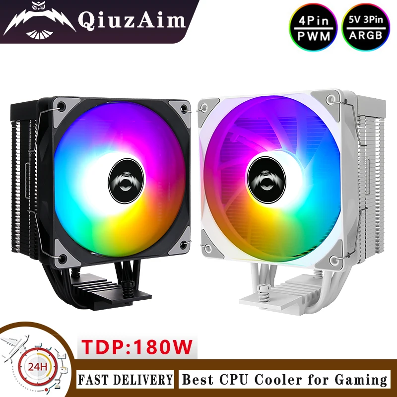 Upgraded Version Cpu AM4 AM5 Cooler RGB 120mm Fan 4 Heat Pipe x79 x99 Processor Compatible LGA115x 1200 1700 18xx 1366 2011 2066
Upgraded Version Cpu AM4 AM5 Cooler RGB 120mm Fan 4 Heat Pipe x79 x99 Processor Compatible LGA115x 1200 1700 18xx 1366 2011 2066