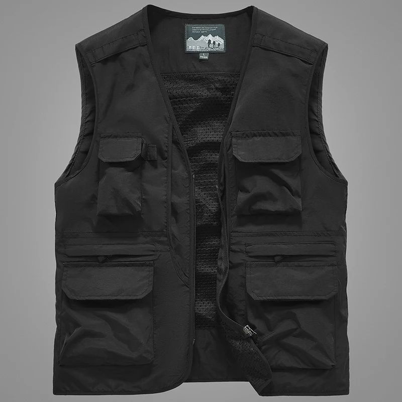 Men's Lightweight Breathable Qui Dry Fiing Outdoor Workwear Vest Spring Summer Thin Multiple kets Photoaphy Jaet
Men's Lightweight Breathable Qui Dry Fiing Outdoor Workwear Vest Spring Summer Thin Multiple kets Photoaphy Jaet