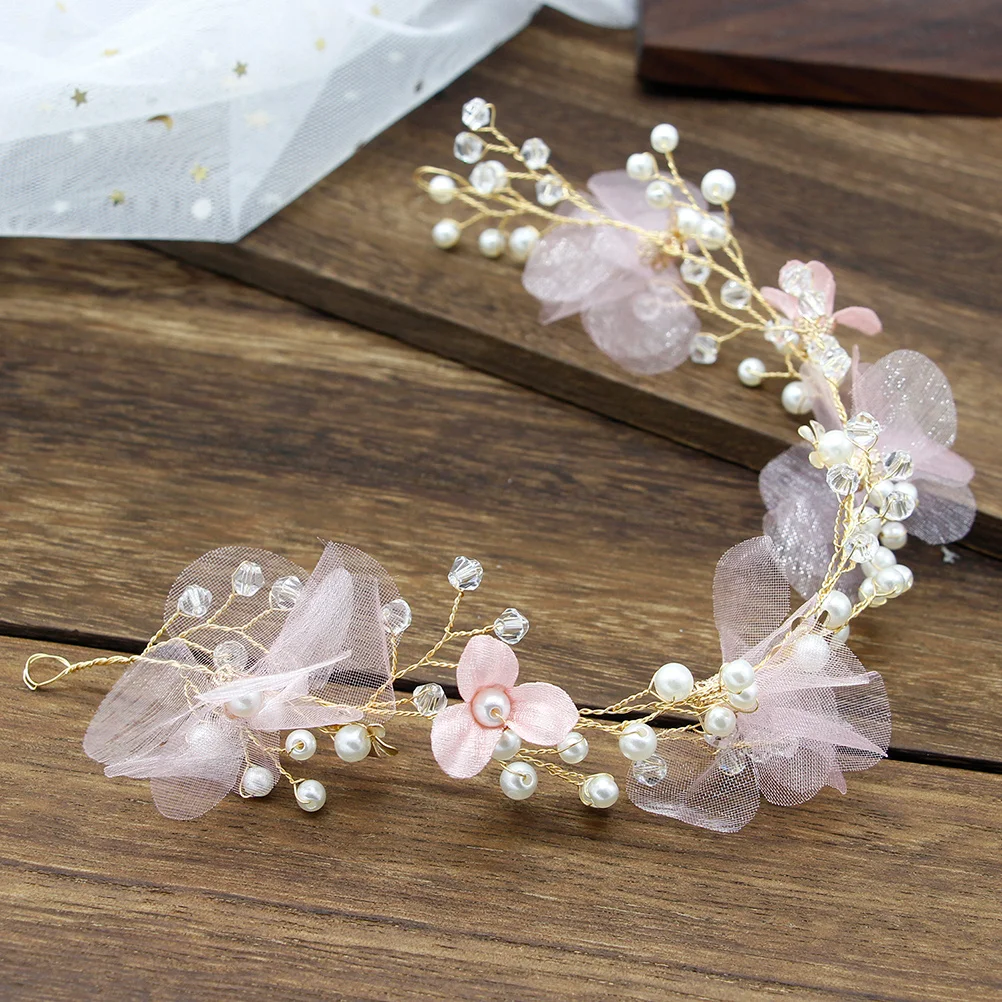 Pink Bridal Pearl Flower Headband Elegant Crystal Beads Wedding Hair Accessories Party Celebration Headdress Wedding Headpiece
Pink Bridal Pearl Flower Headband Elegant Crystal Beads Wedding Hair Accessories Party Celebration Headdress Wedding Headpiece