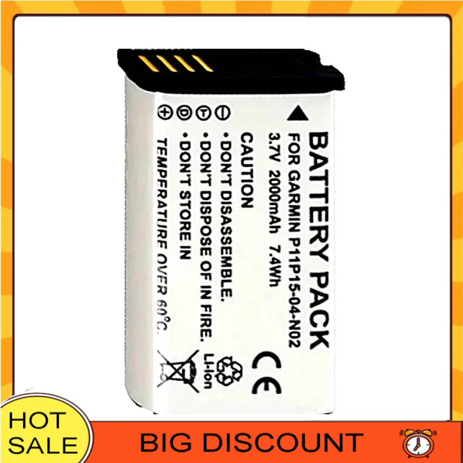 Fast Charging 2000Mah Gps Battery 361-00053-00 Good Low-Temperature Performance For Garmin Montana 650 650T 600 Virb
Fast Charging 2000Mah Gps Battery 361-00053-00 Good Low-Temperature Performance For Garmin Montana 650 650T 600 Virb