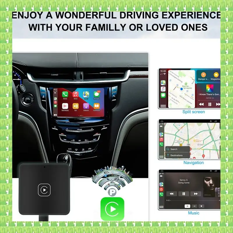 Беспроводной адаптер Carplay, ключ Plug & Play для IOS, простая установка, совместимый с заводской проводной моделью Carplay
Беспроводной адаптер Carplay, ключ Plug & Play для IOS, простая установка, совместимый с заводской проводной моделью Carplay