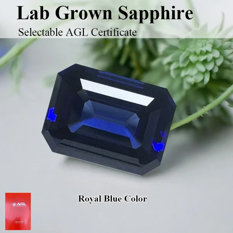 Emerald Cut Royal Blue Lab Grown Sapphire, Certified Loose Gemstone, DIY Inlay Material for Ring Necklace Jewelry
Emerald Cut Royal Blue Lab Grown Sapphire, Certified Loose Gemstone, DIY Inlay Material for Ring Necklace Jewelry