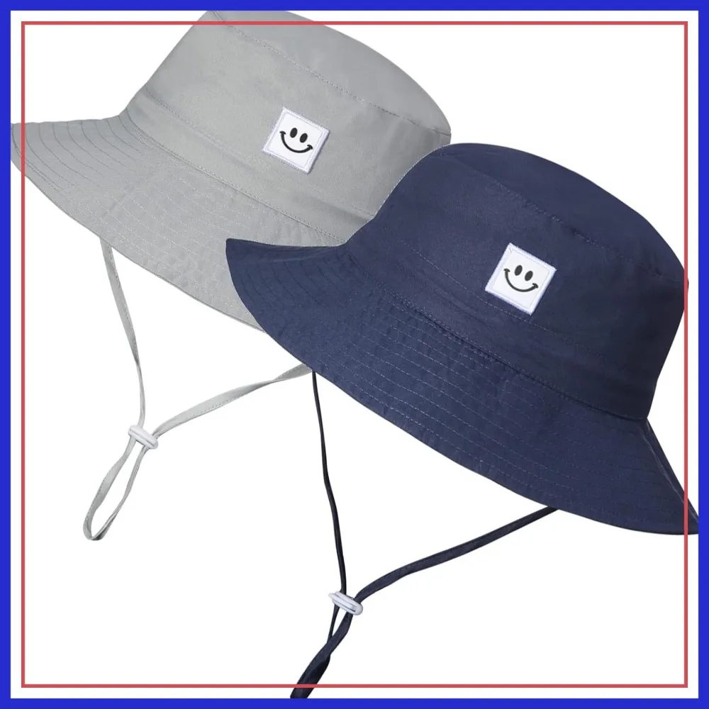 UPF 50+ Baby Sun Hat Smile Face Toddler Bucket Hat for Boys Girls 0-7 Years
UPF 50+ Baby Sun Hat Smile Face Toddler Bucket Hat for Boys Girls 0-7 Years