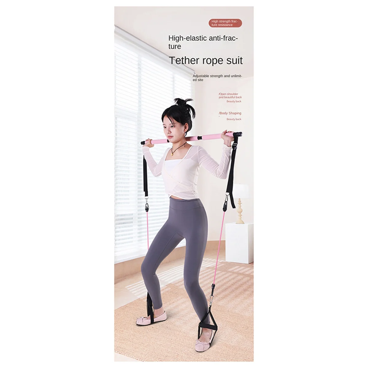 YOE-xTension Rope Set Yoga Exercise Fitness Equipment Home Elastic Rope Tension Rope
YOE-xTension Rope Set Yoga Exercise Fitness Equipment Home Elastic Rope Tension Rope