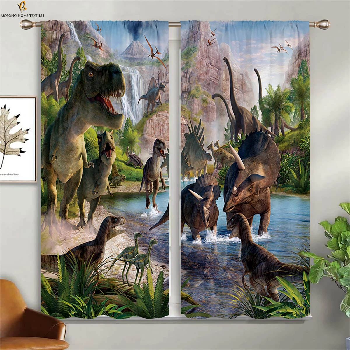2 Pieces Of Archaeological Animal Animation Dinosaur 3d Stereo Printing Curtains Bedroom Living Room Children's Room Curtains
2 Pieces Of Archaeological Animal Animation Dinosaur 3d Stereo Printing Curtains Bedroom Living Room Children's Room Curtains