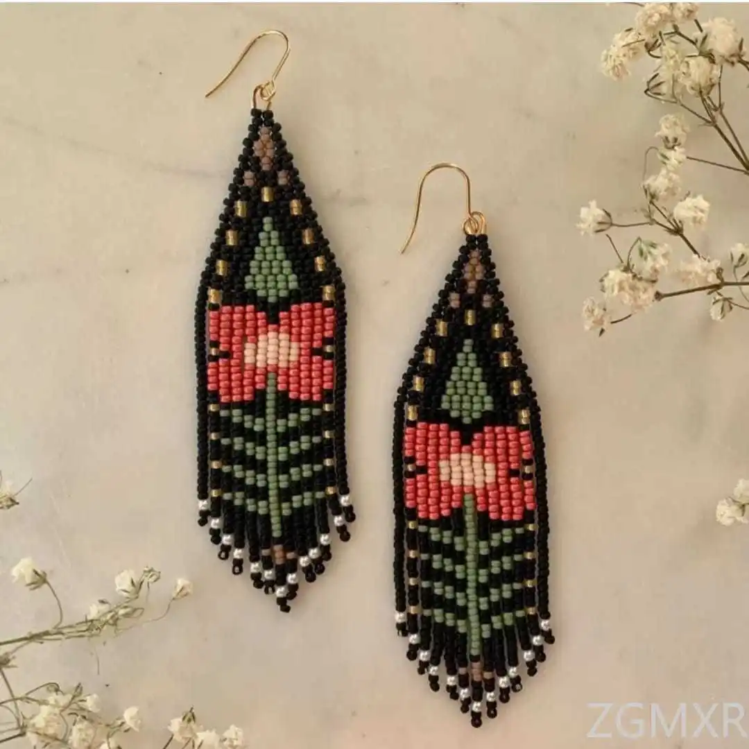 ZGMXR Rice bead earrings Dolphin Flower Colorful Fashion female Alloy Simple Pattern Tassel Symmetry Beaded earrings
ZGMXR Rice bead earrings Dolphin Flower Colorful Fashion female Alloy Simple Pattern Tassel Symmetry Beaded earrings