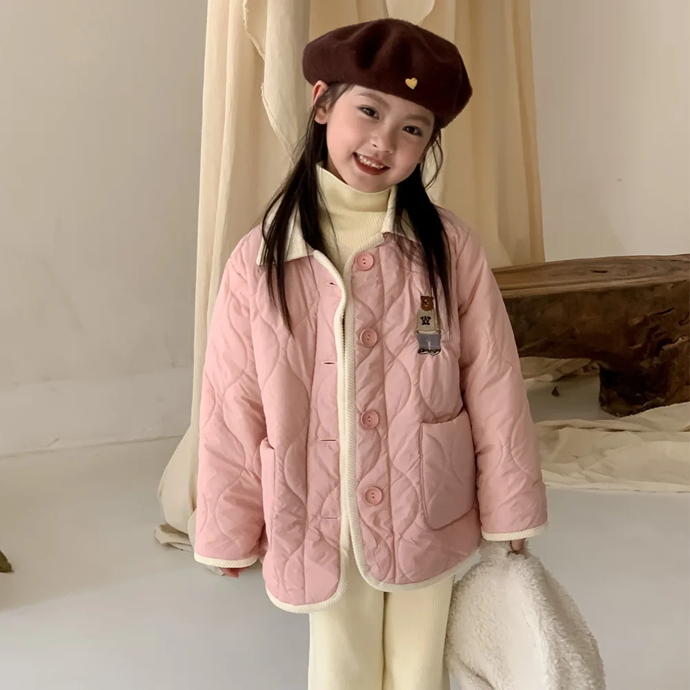 Baby's Autumn Cotton Coat Jacket Baby's Solid Diamond Embossed Cotton Clip Thickened Warm Cotton Coat Single breasted Coat 2023
Baby's Autumn Cotton Coat Jacket Baby's Solid Diamond Embossed Cotton Clip Thickened Warm Cotton Coat Single breasted Coat 2023