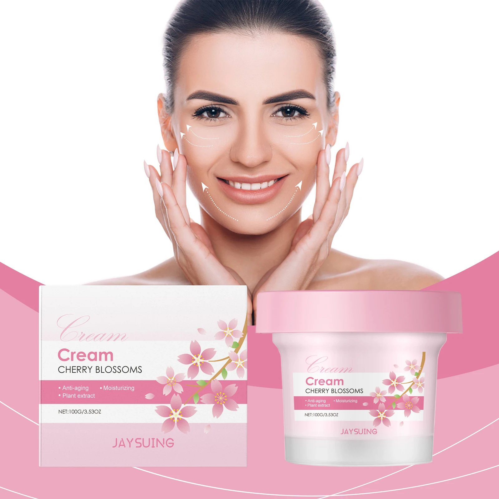 Sakura Face Cream Cherry Blossom Facial Essence Improve Dryness Dullness Hydrate Nourishing Firming Brighten Moisturizer Lotion
Sakura Face Cream Cherry Blossom Facial Essence Improve Dryness Dullness Hydrate Nourishing Firming Brighten Moisturizer Lotion