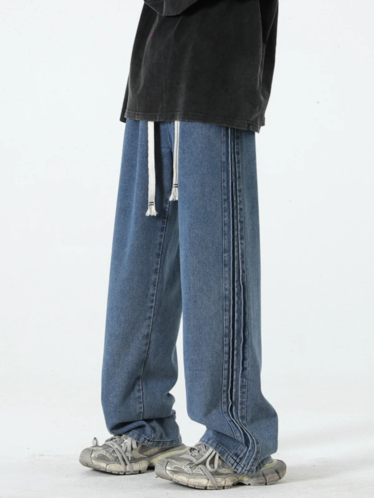 Men's Straight Leg Loose Fit Jeans High Street Style Vintage Washed Casual Trousers Long Pants Autumn Trendy Brand Jeans
Men's Straight Leg Loose Fit Jeans High Street Style Vintage Washed Casual Trousers Long Pants Autumn Trendy Brand Jeans