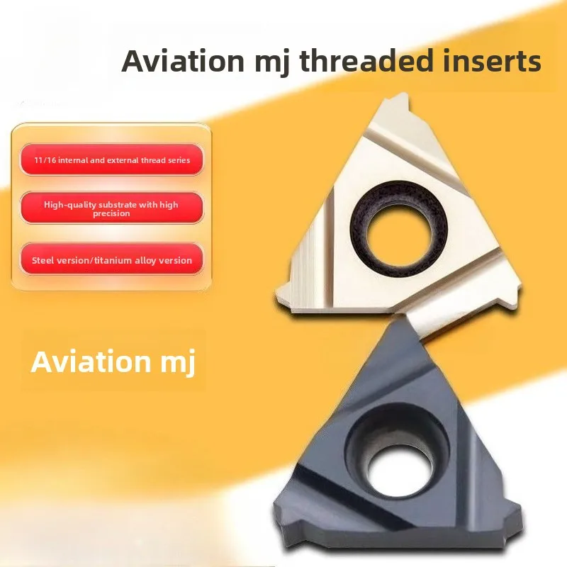 Metric & Unified Thread Inserts for Aerospace 16NR/IR, 16ER 1.0/1.5/2.0/3.0MJ For High-Temperature Alloys
Metric & Unified Thread Inserts for Aerospace 16NR/IR, 16ER 1.0/1.5/2.0/3.0MJ For High-Temperature Alloys