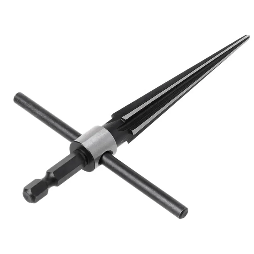 T Handle Tapered Reamer 6 Flute Beveling Black Trimming Workshop 3-13mm Carbon Steel Drilling Fixture Handheld
T Handle Tapered Reamer 6 Flute Beveling Black Trimming Workshop 3-13mm Carbon Steel Drilling Fixture Handheld