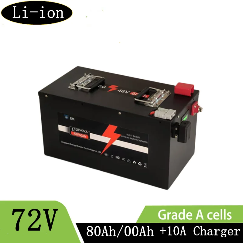 Lithium battery li ion 72v 100ah Moto inverter for golf club bicycle bike tricycle motorhome +10A charger
Lithium battery li ion 72v 100ah Moto inverter for golf club bicycle bike tricycle motorhome +10A charger
