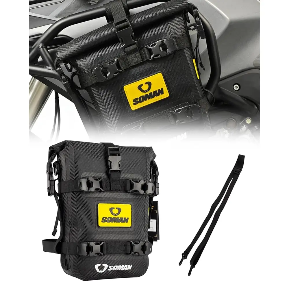 Free Shipping Waterproof Motorcycle Crash Bar Bag 6L, Motorcycle Tail Bag Luggage with Shoulder Straps, Dry Bag Saddle Bag Used
Free Shipping Waterproof Motorcycle Crash Bar Bag 6L, Motorcycle Tail Bag Luggage with Shoulder Straps, Dry Bag Saddle Bag Used